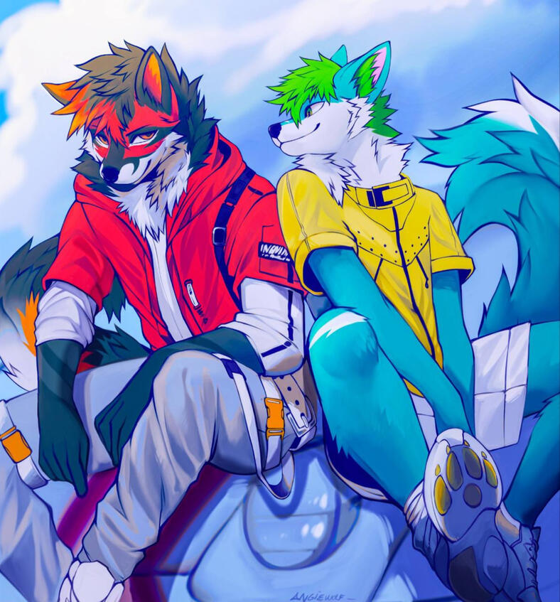 Blaze and Flux artist freedom piece by Angiewolf